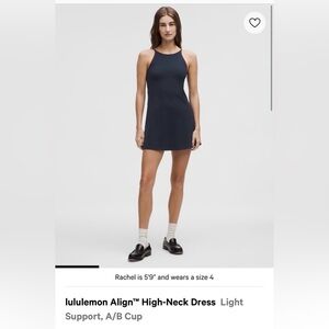 lululemon athletica White High-Neck Mini Dress